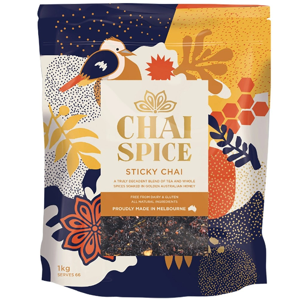 Chai Spice Sticky Chai Natural Honey Authentic Hot Drink Blend Tea Drink 1kg