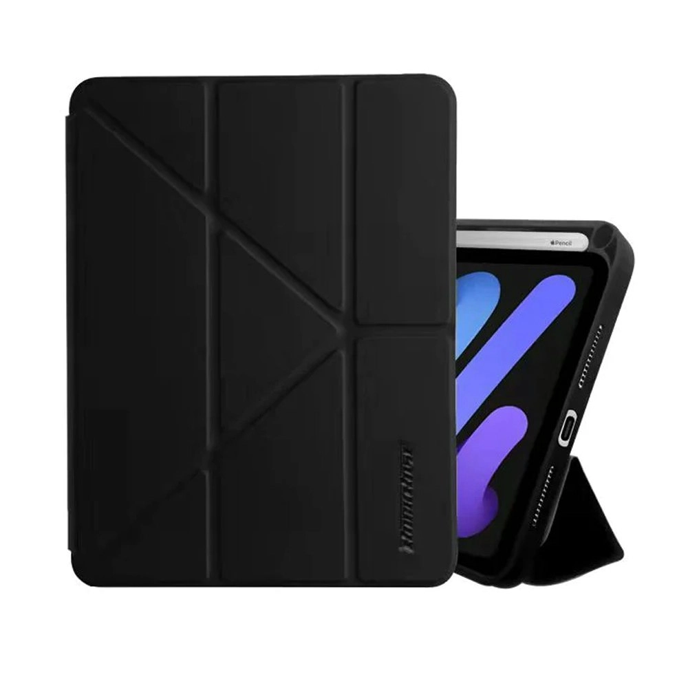 RockRose Defensor II Tri-Fold Case Origami Folio for 2021 iPad mini 6 8.3″ BLK