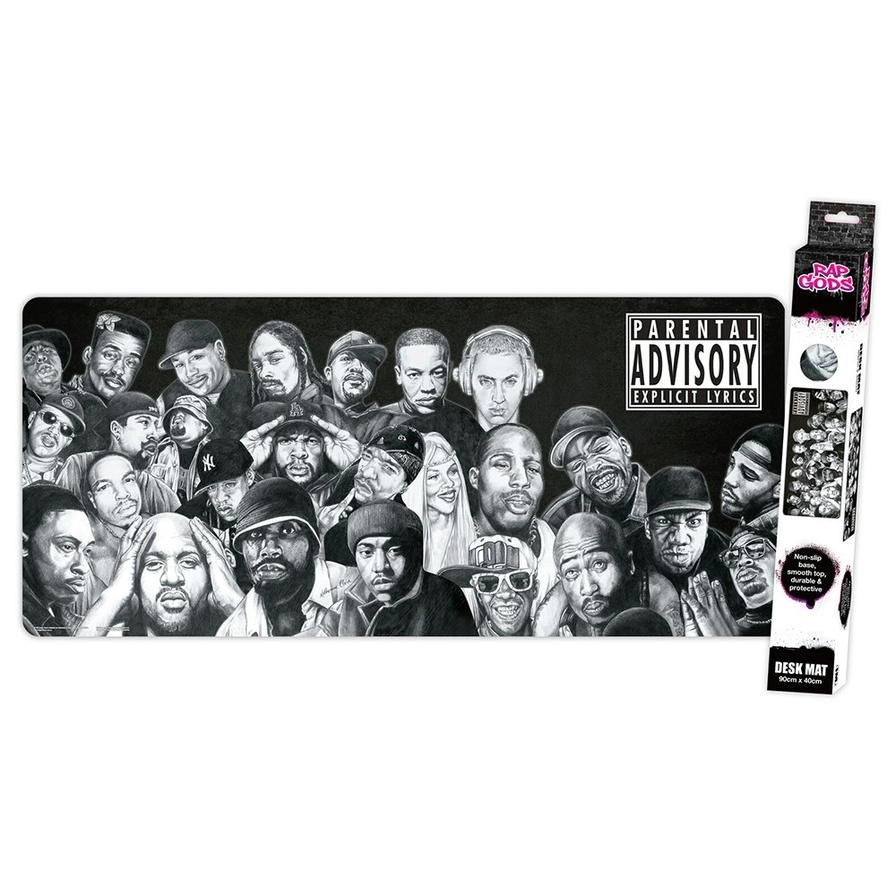 Music Rap Gods Tribute Hip Hop XXL Gaming Computer Mouse Mat/Pad 90x40cm