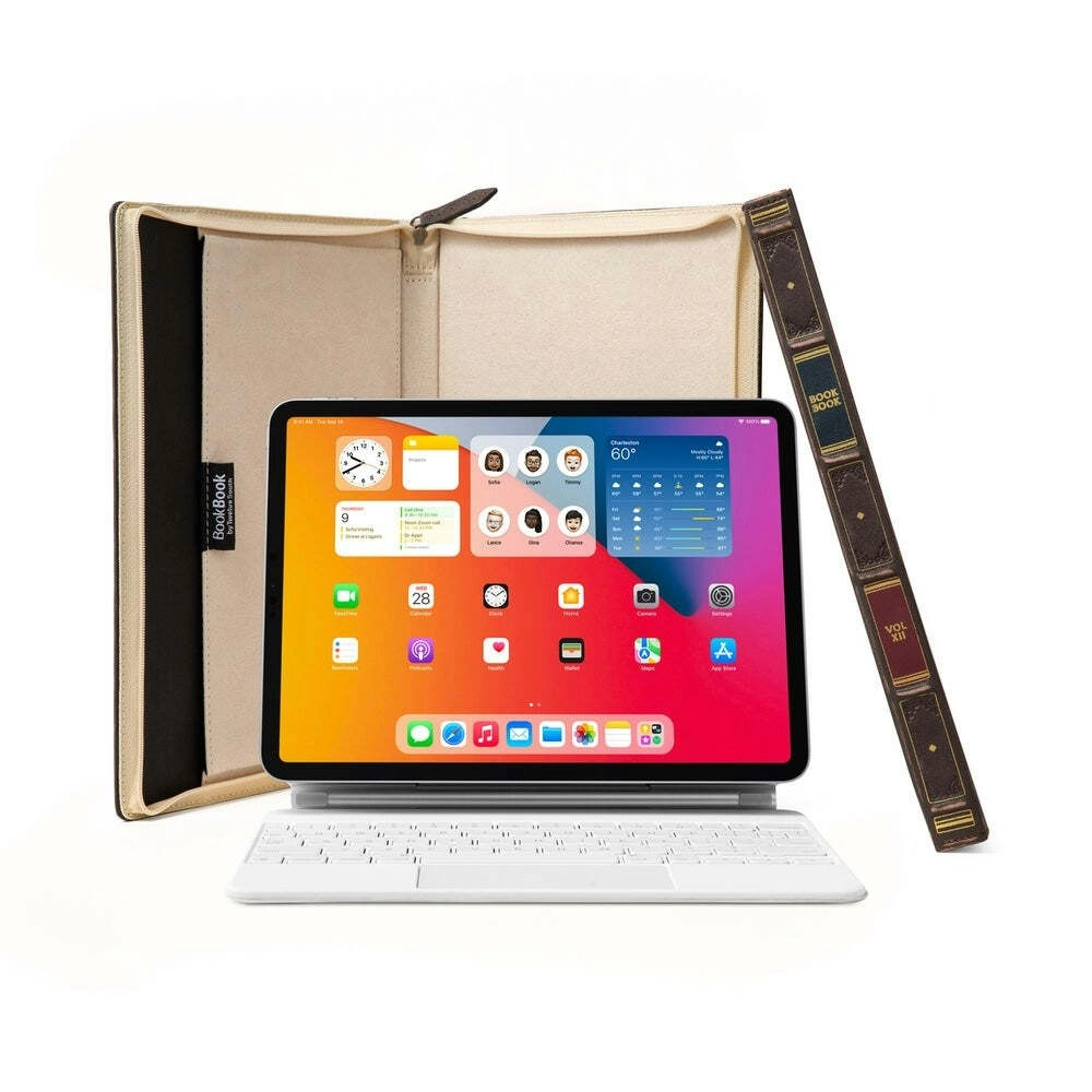 Twelve South BookBook Hardback Cover Case For iPad 11"/Keyboard Cream Lining