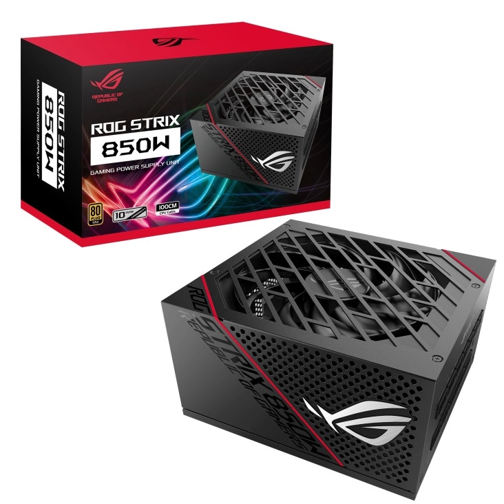 Asus Rog Strix 850W 80 Plus Gold Fully Modular Gaming Power Supply For PC Black