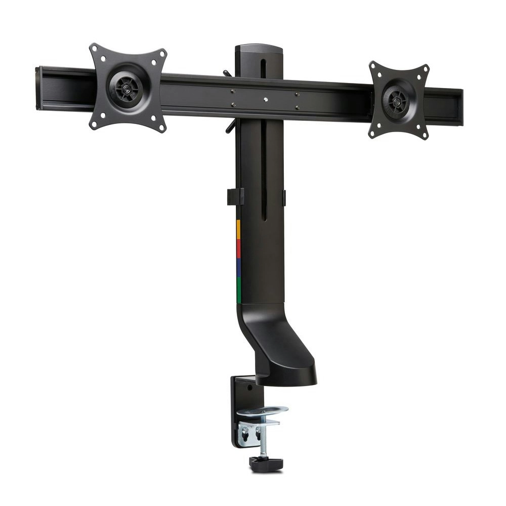 Kensington Space Saving Dual Arm VESA Mount Holder Storage For Monitor Black