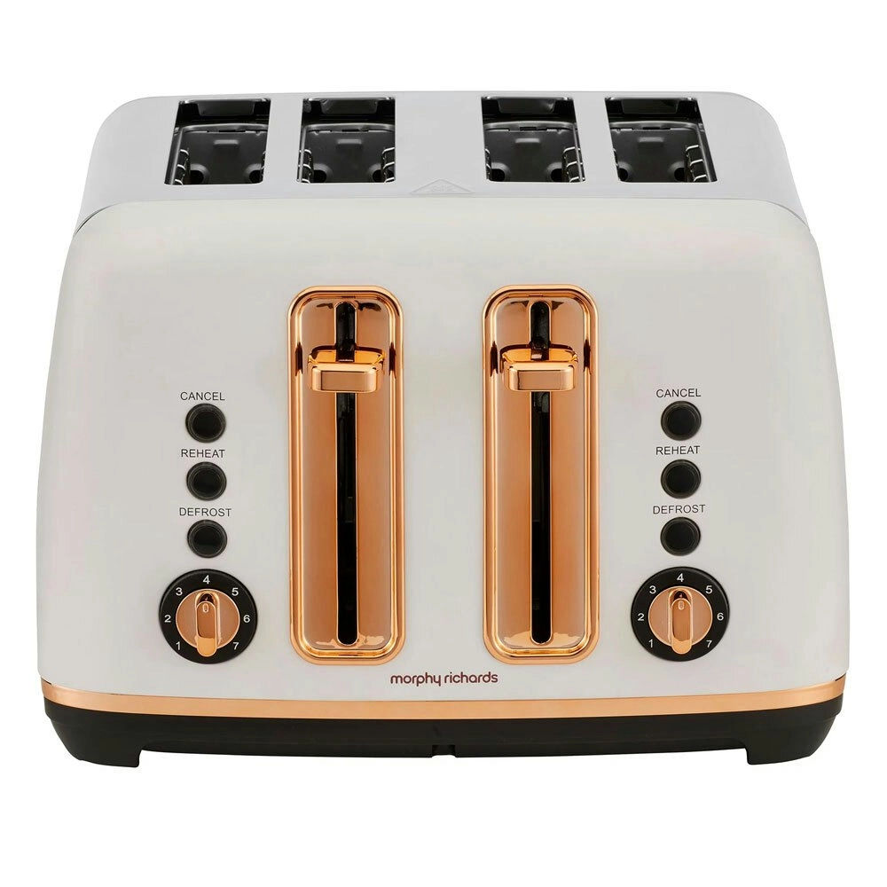 Morphy Richards Ascend 4 Slice Bread Toaster Home/Kitchen Rose Gold White