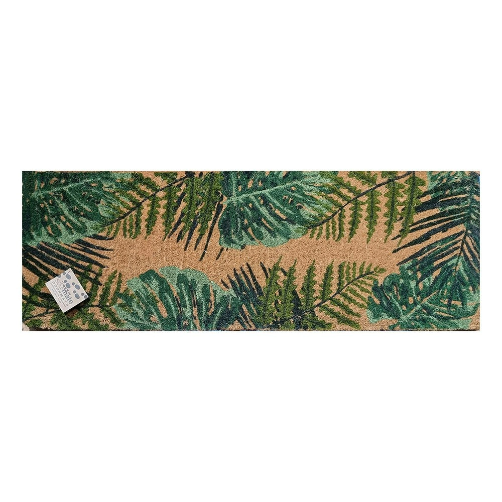 Solemate Premium Coir Leaves Mat 39x119cm Eco Friendly Coconut Natural & Greens