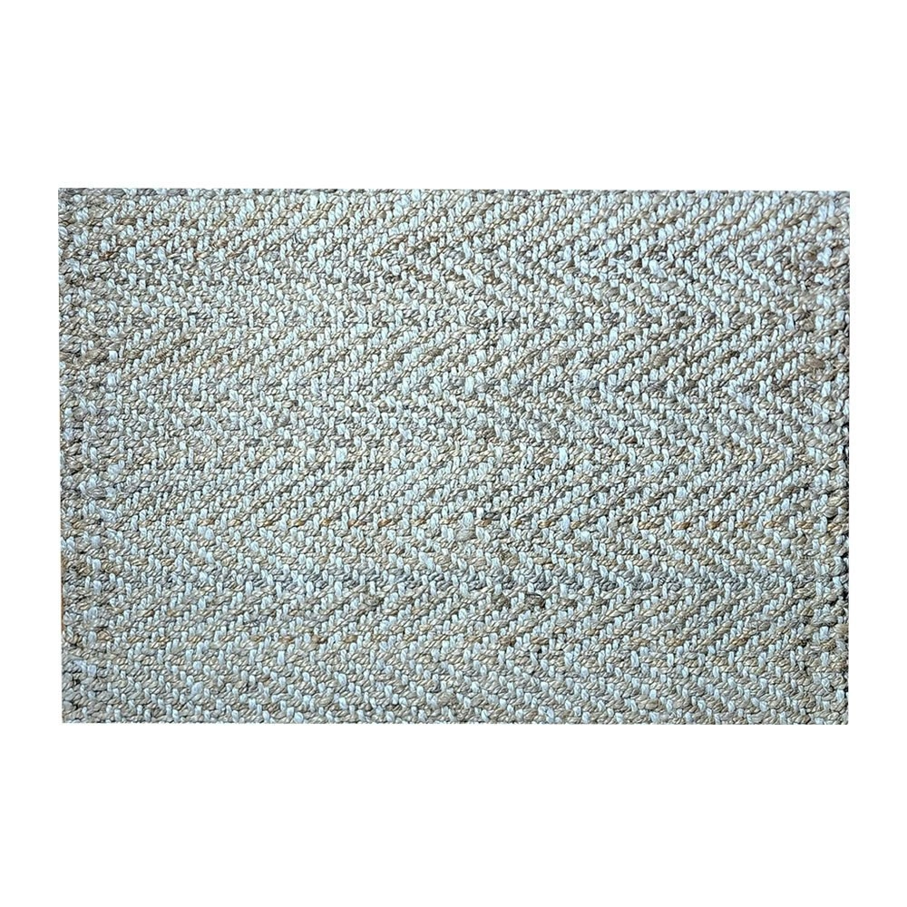 Solemate Jute 2 Tone Zig Zag 50x80cm Stylish Outdoor Entrance Doormat