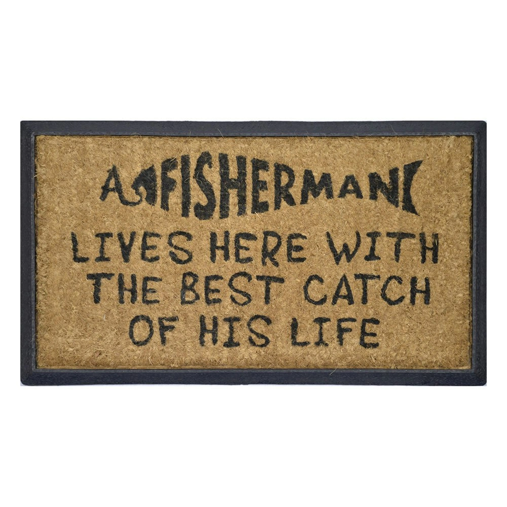 Solemate Catch of His Life 40x70cm Stylish Durable Outdoor Front Doormat