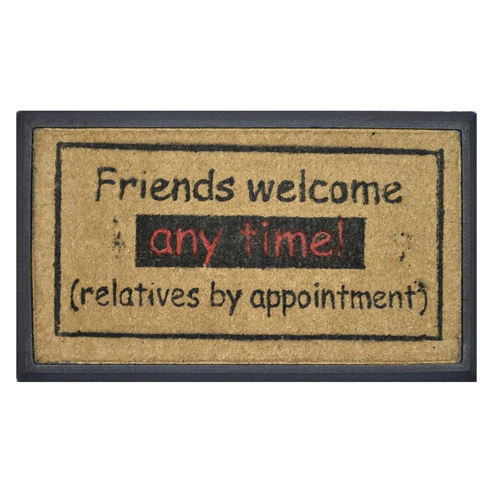 Solemate Friends Welcome 40x70cm Stylish Durable Outdoor Front Doormat