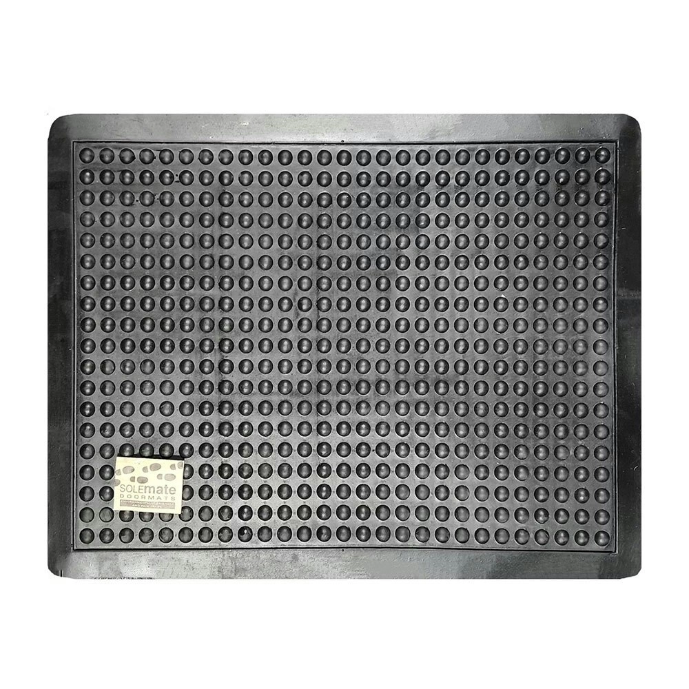 Solemate Rubber Bubble Mat 60x80cm Stylish/Durable Outdoor Front Doormat