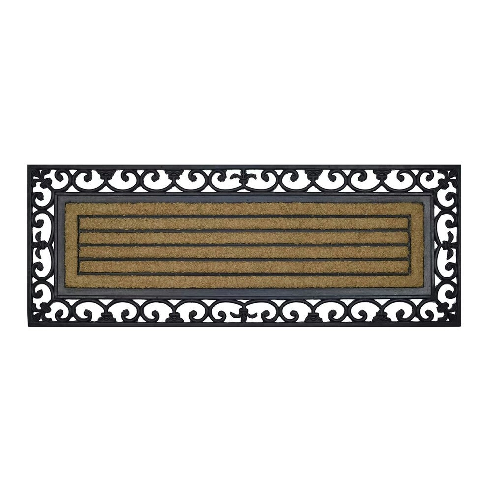 Solemate Rubber/C Ribbed Wide 45x120cm Stylish Outdoor Entrance Doormat