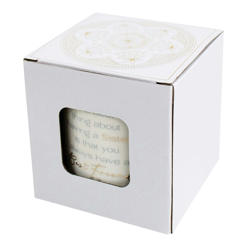 Ceramic/Wax 9.5cm Scented Tealight Candle Sister Vanilla Home Fragrance Display