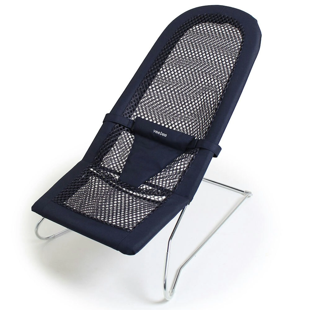 Vee Bee Serenity Navy Infant Baby Bouncer Chair/Seat/Bouncing/Rocking/Newborn