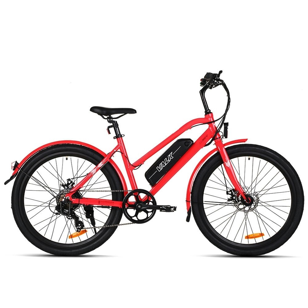 Valk Vista 36V 250W Ladies Step-Thru Electric Bike - Red