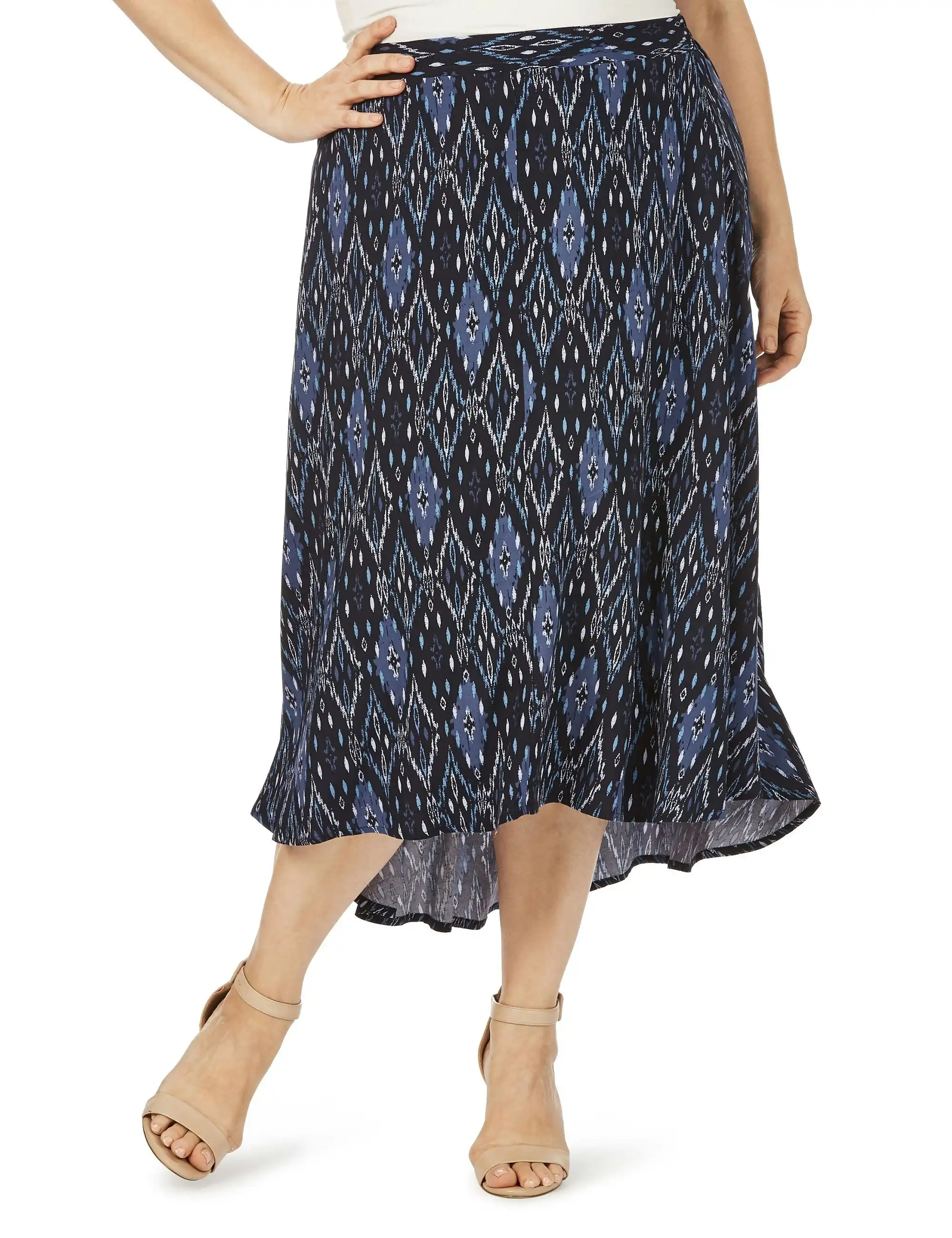 beme Midi Skirt (Ikat)