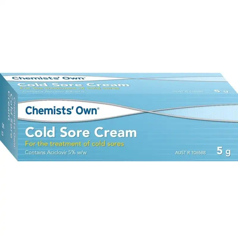 Chemists' Own Cold Sore Cream 5g (Generic of ZOVIRAX)