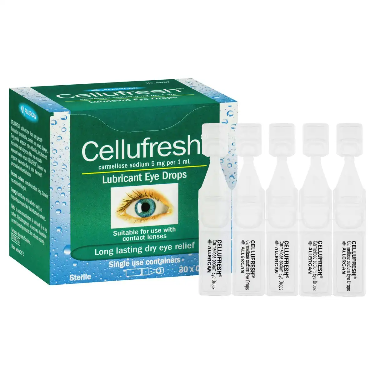 CELLUFRESH Eye Drops 30 x 0.4ml Vials