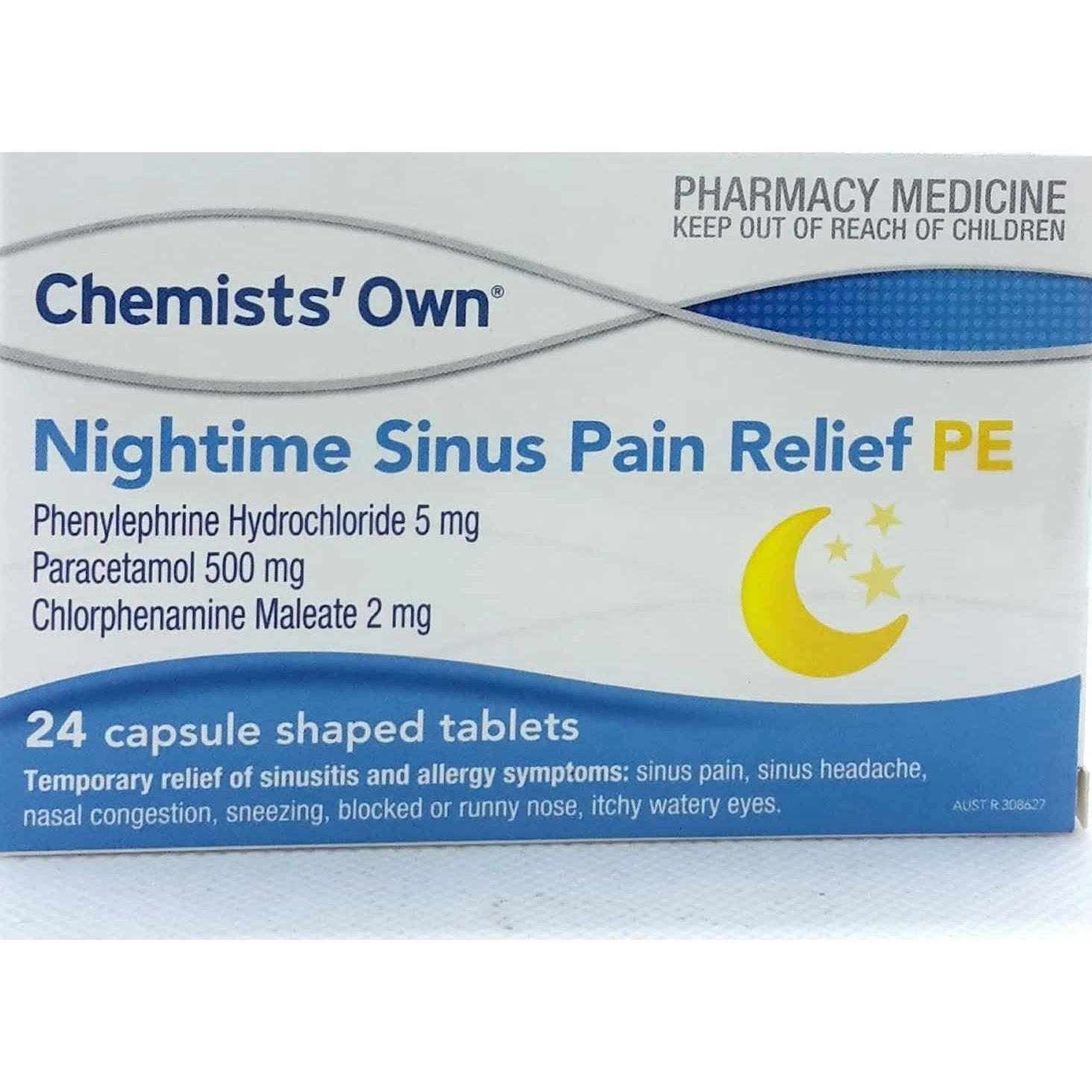 Chemists' Own Night Time Cold & Flu Relief PE 24 Capsules