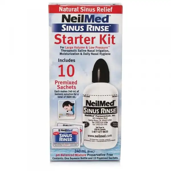 Neilmed Sinus Rinse Starter Kit - 10 Premixed Sachets