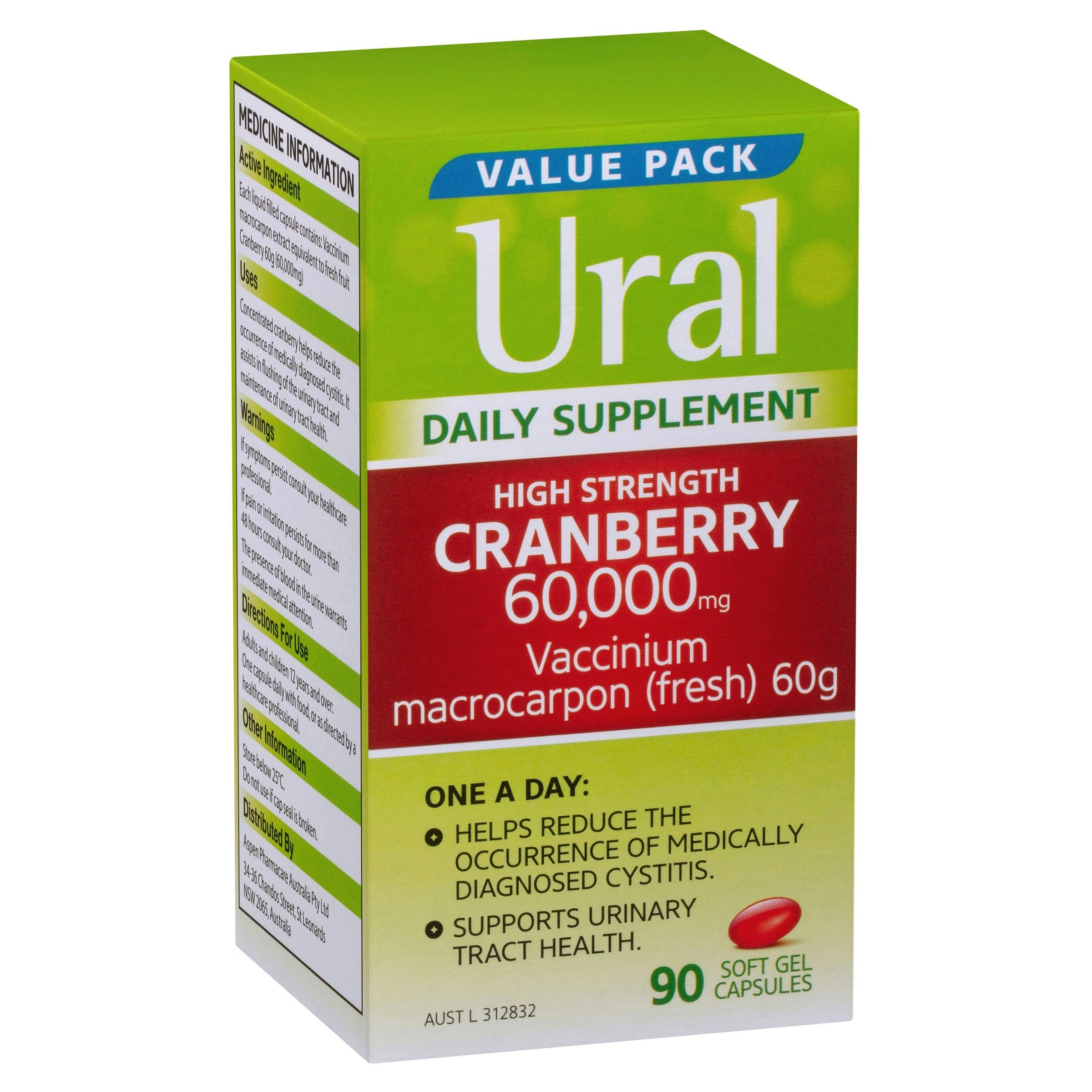 Ural Cranberry Daily 90 Capsules