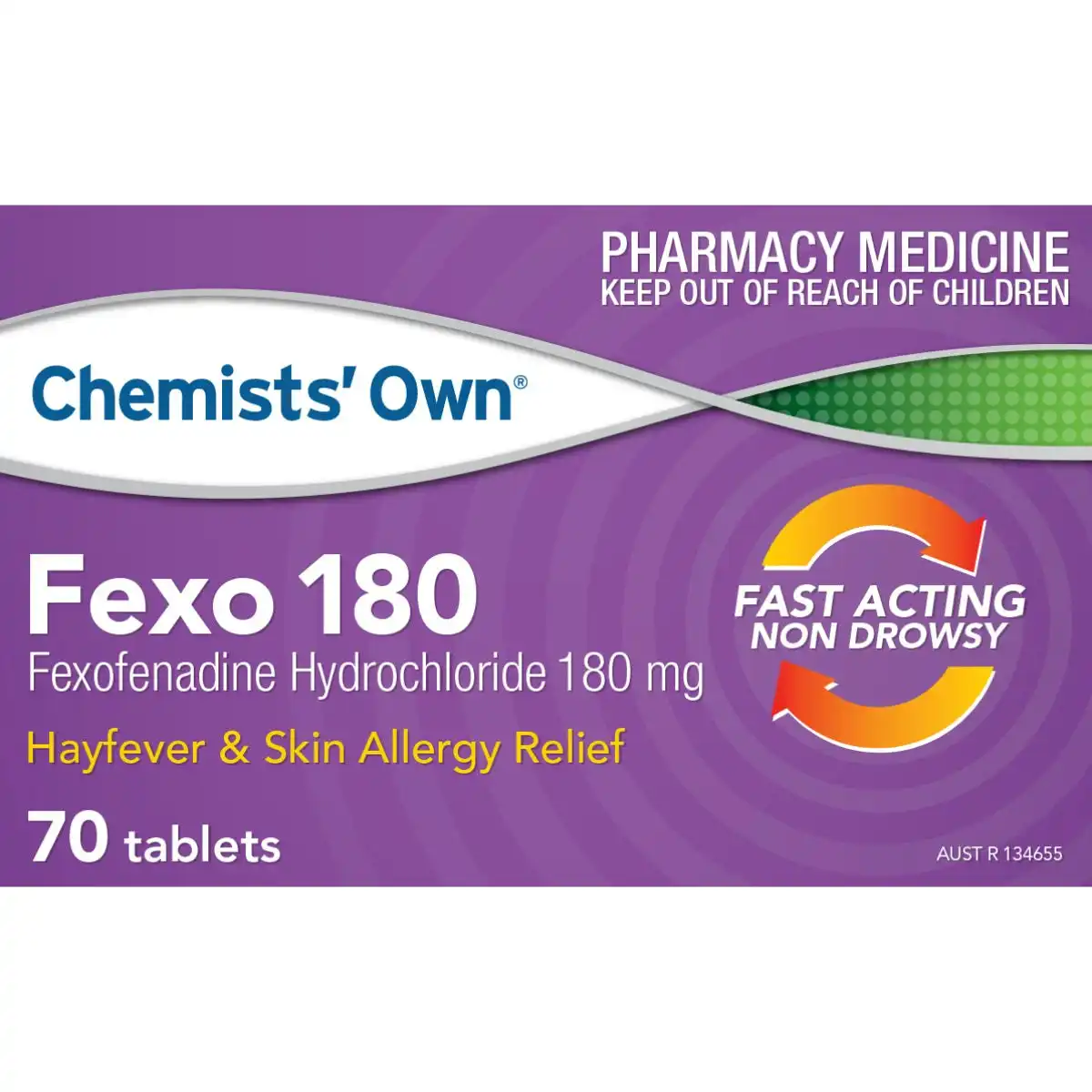 Chemists' Own Fexo 180mg 70 Tabs (Generic for TELFAST)