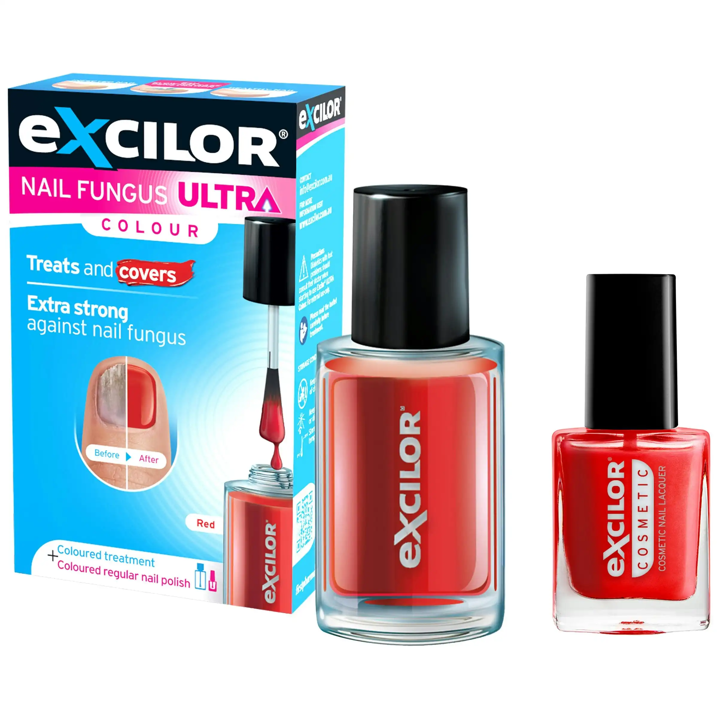 Excilor Ultra Fungal Nail Treatment Colour Red 30ml