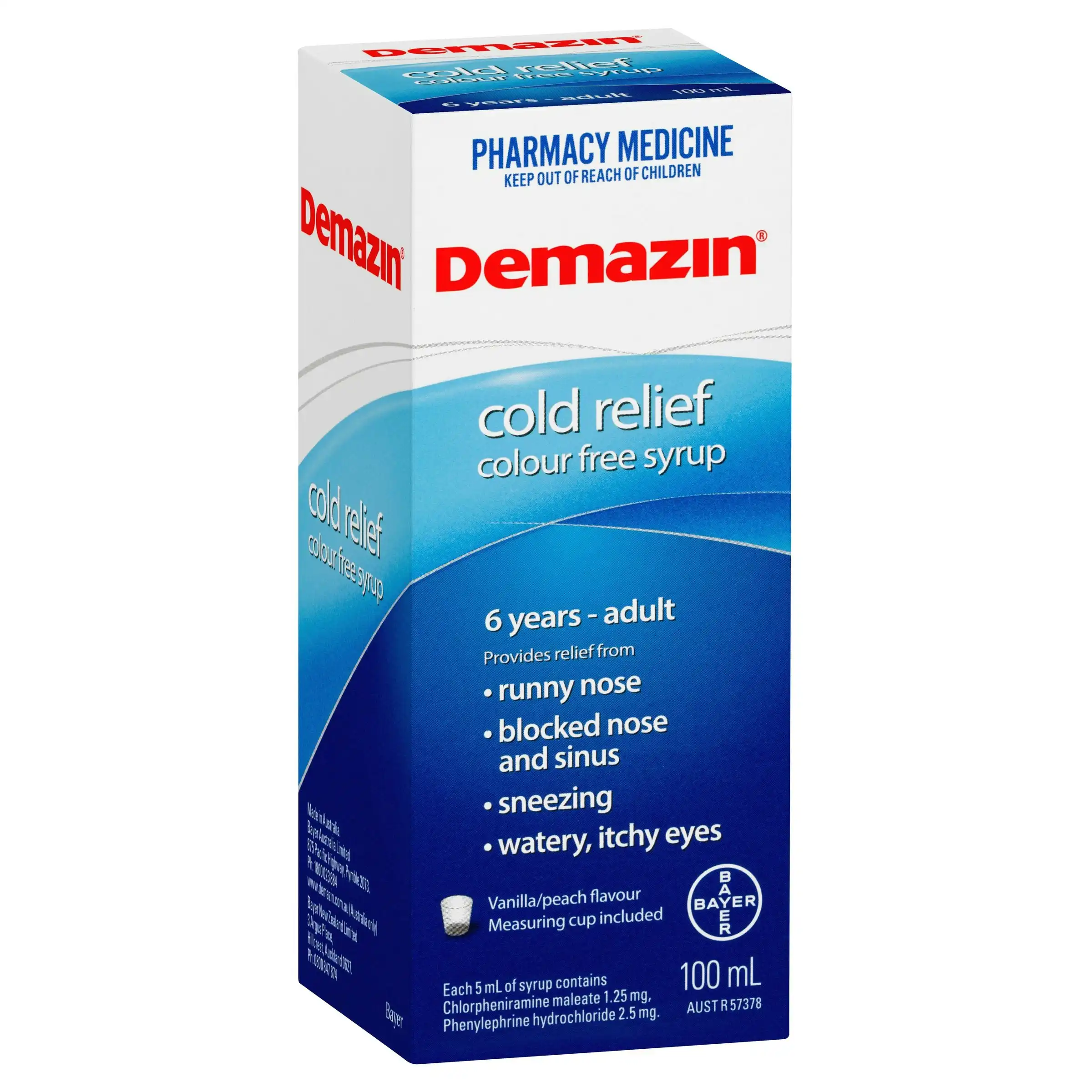 Demazin Kid 6+ Cold Cough Syrup 100ml