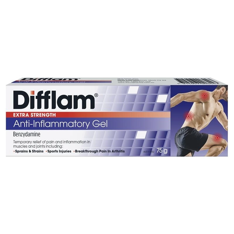 Difflam Extra Strength Anti-Inflammatory Gel 75g