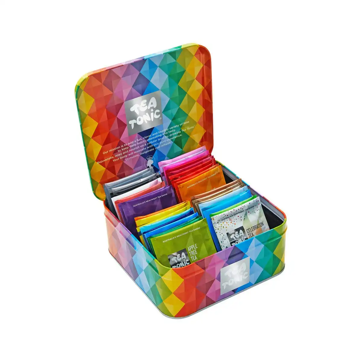 Tea Tonic Gourmet Tin Tea Chest Mini x 32 Tea Bags