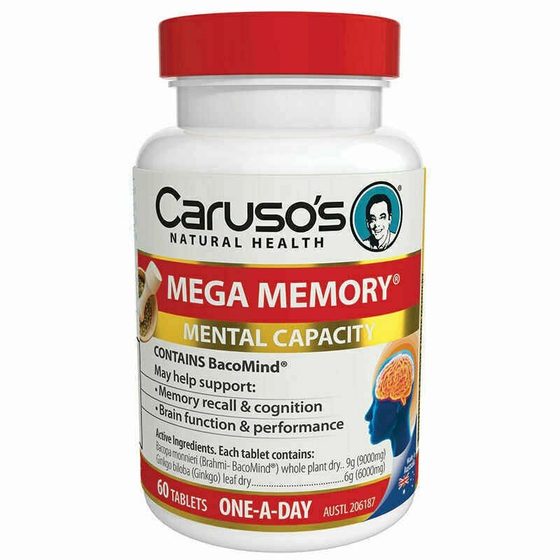 Caruso's Natural Health Mega Memory 60 Tablets