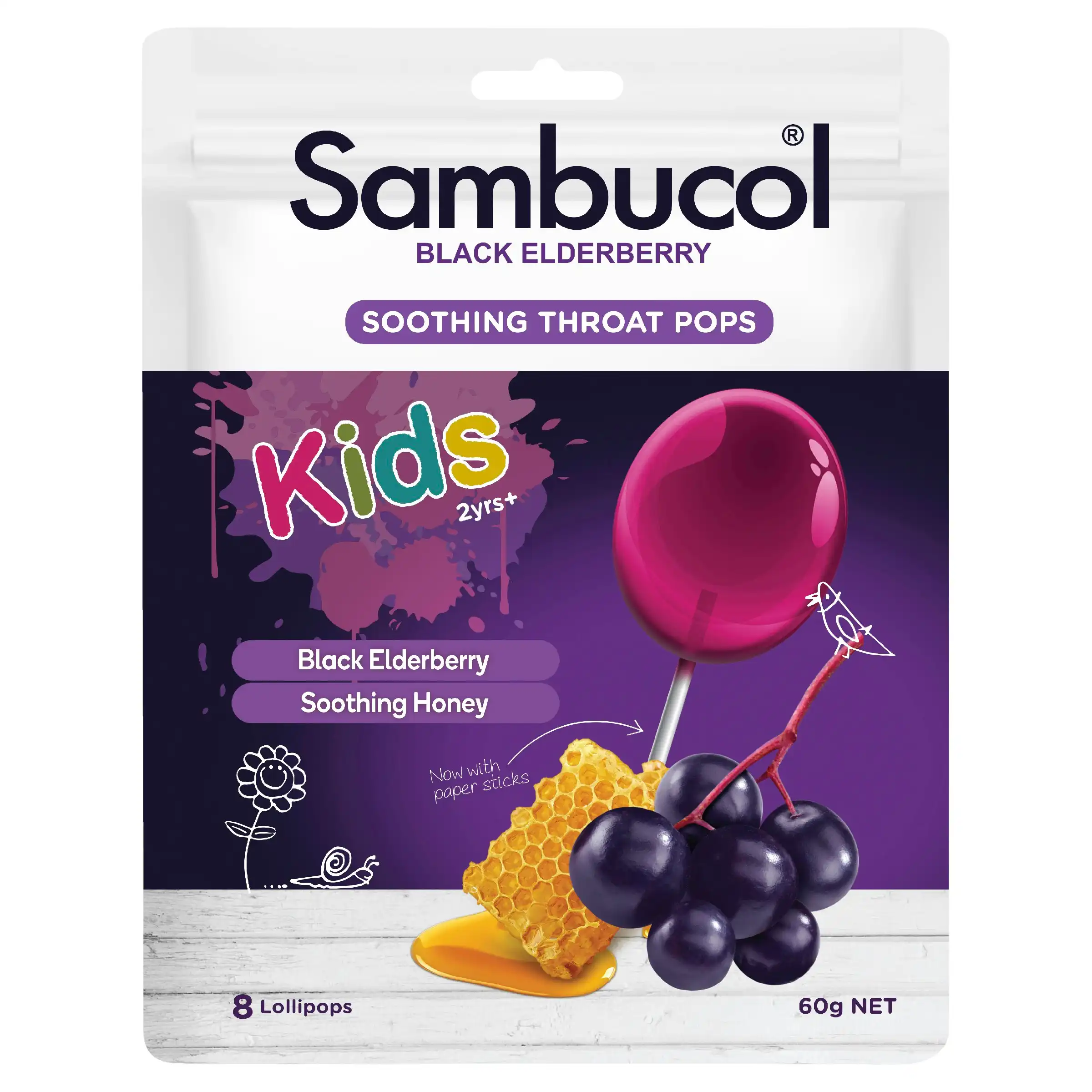 Sambucol Kids Soothing lollipops 8 Pack