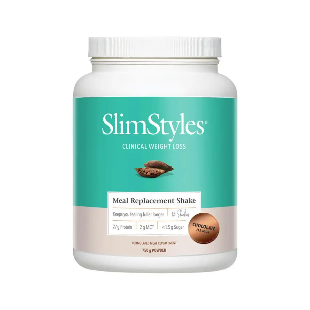 SlimStyles (Clinical Weight Loss) Meal Replacement Shake Chocolate 750g