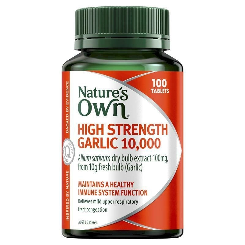 Nature's Own High Strength Garlic 10,000mg 100 Tablets