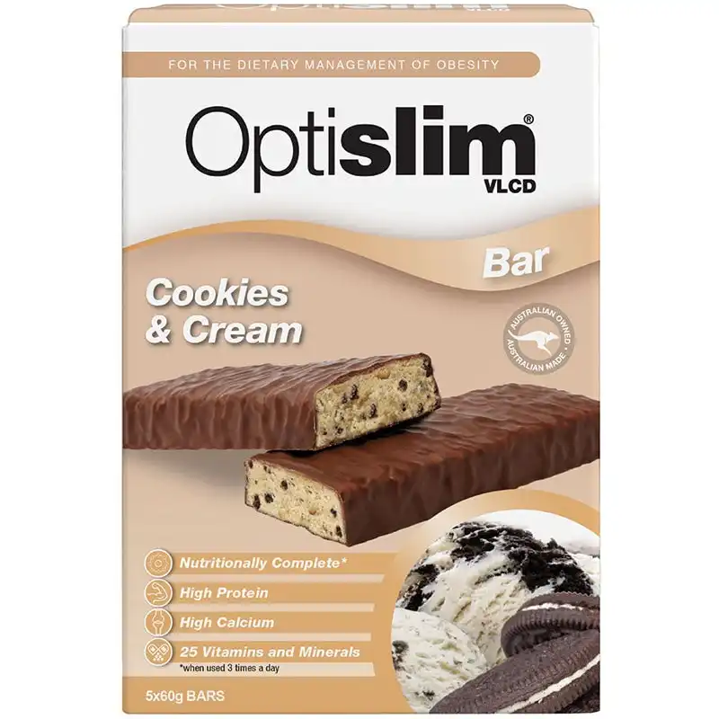 OptiSlim VLCD Bar Cappuccino Crunch 5 Pack