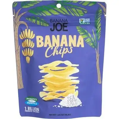 Banana Joe Banana Chips Sea Salt 46.8g 6 Pack