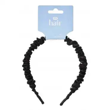 Pharmacy Health WRINKLE SATIN HEADBAND BLACK