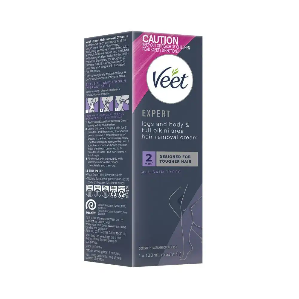 Veet Expert Legs and Body & Full Bikini Hair Removal Cream 100mL