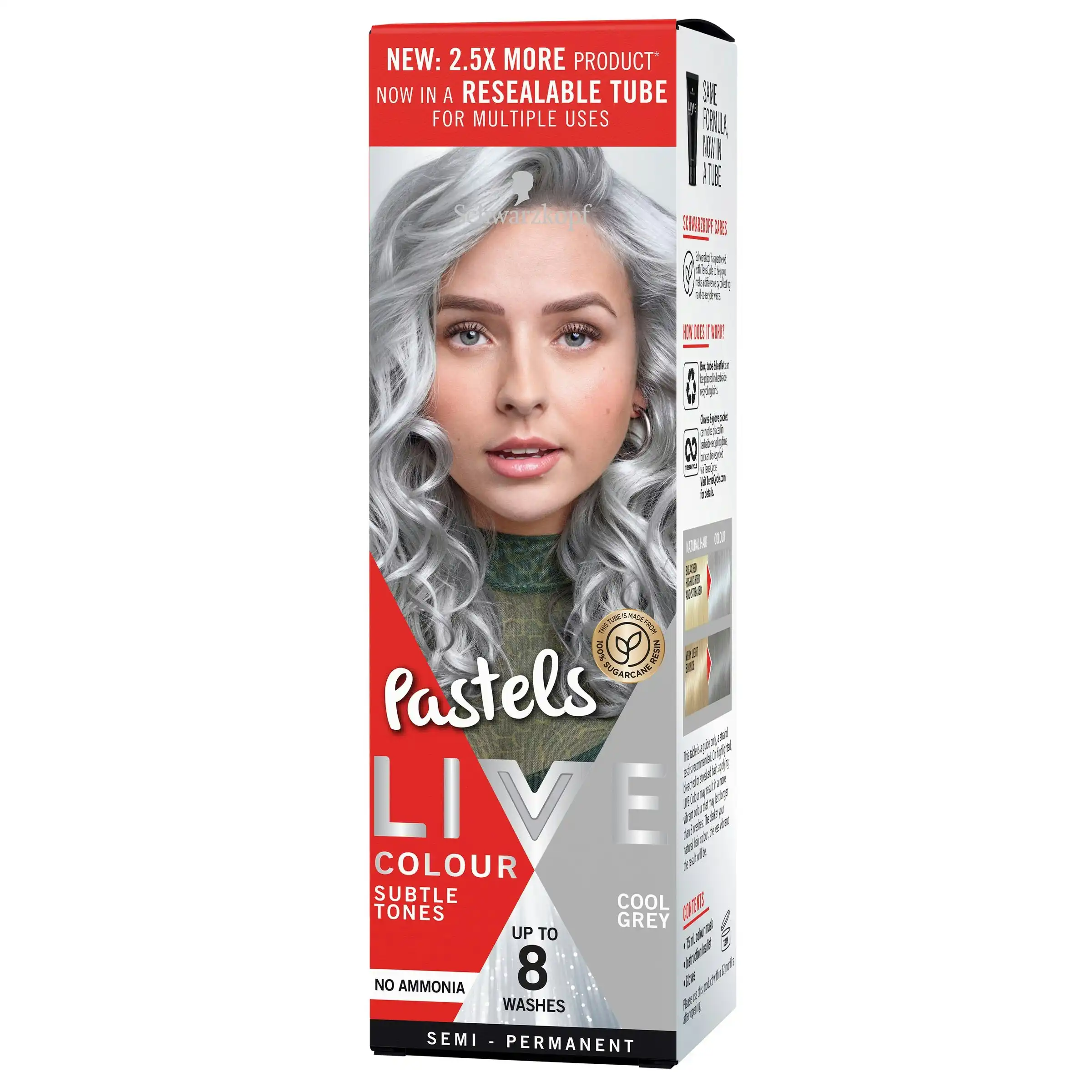 Schwarzkopf Live Colour Pastels Cool Grey 75ml