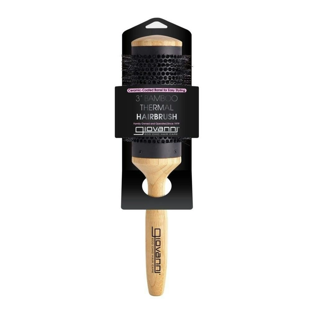 Giovanni Bamboo Hair Brush Thermal - Ceramic Coated Barrel 1