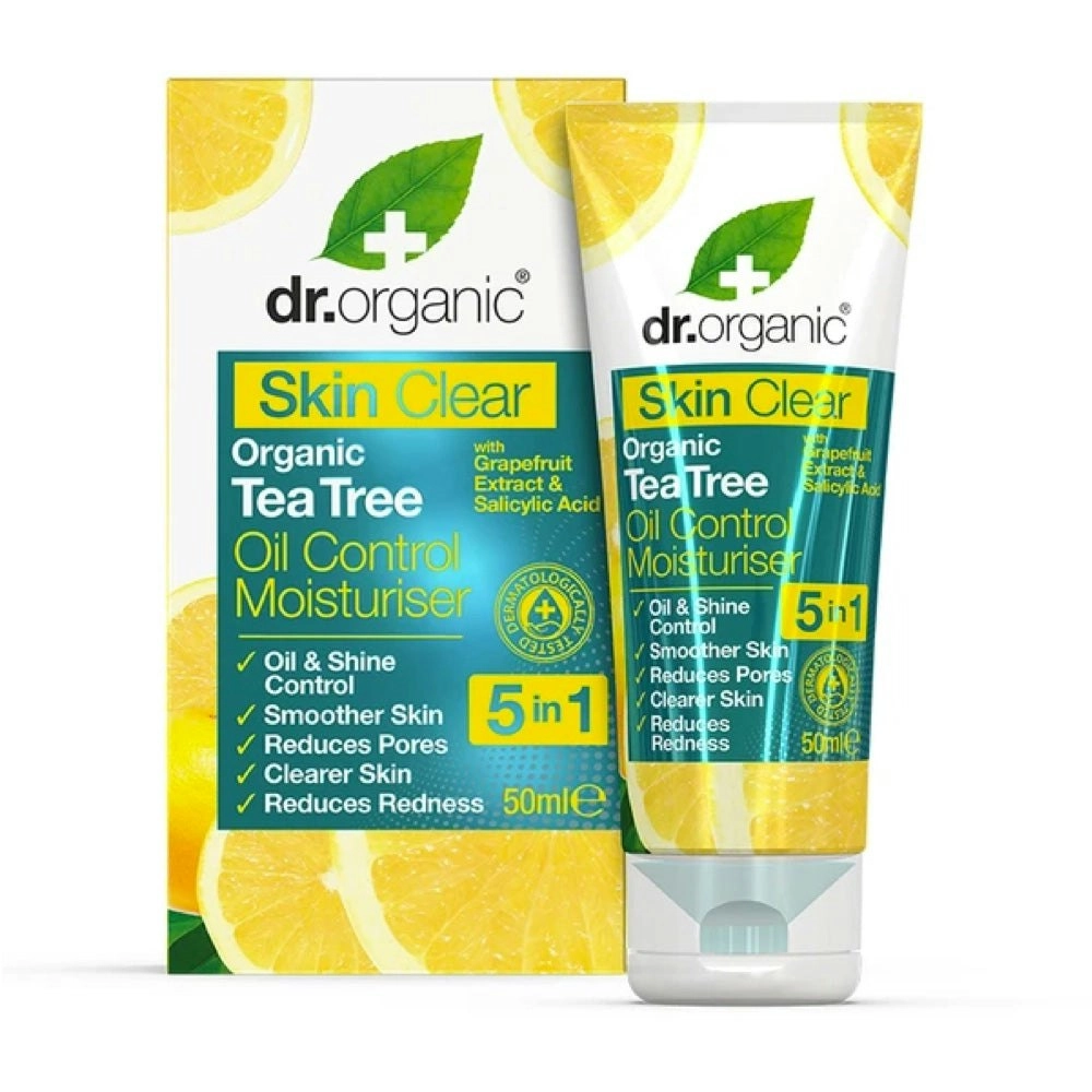 Dr Organic Oil Control Moisturiser Skin Clear - Organic Tea Tree 50ml