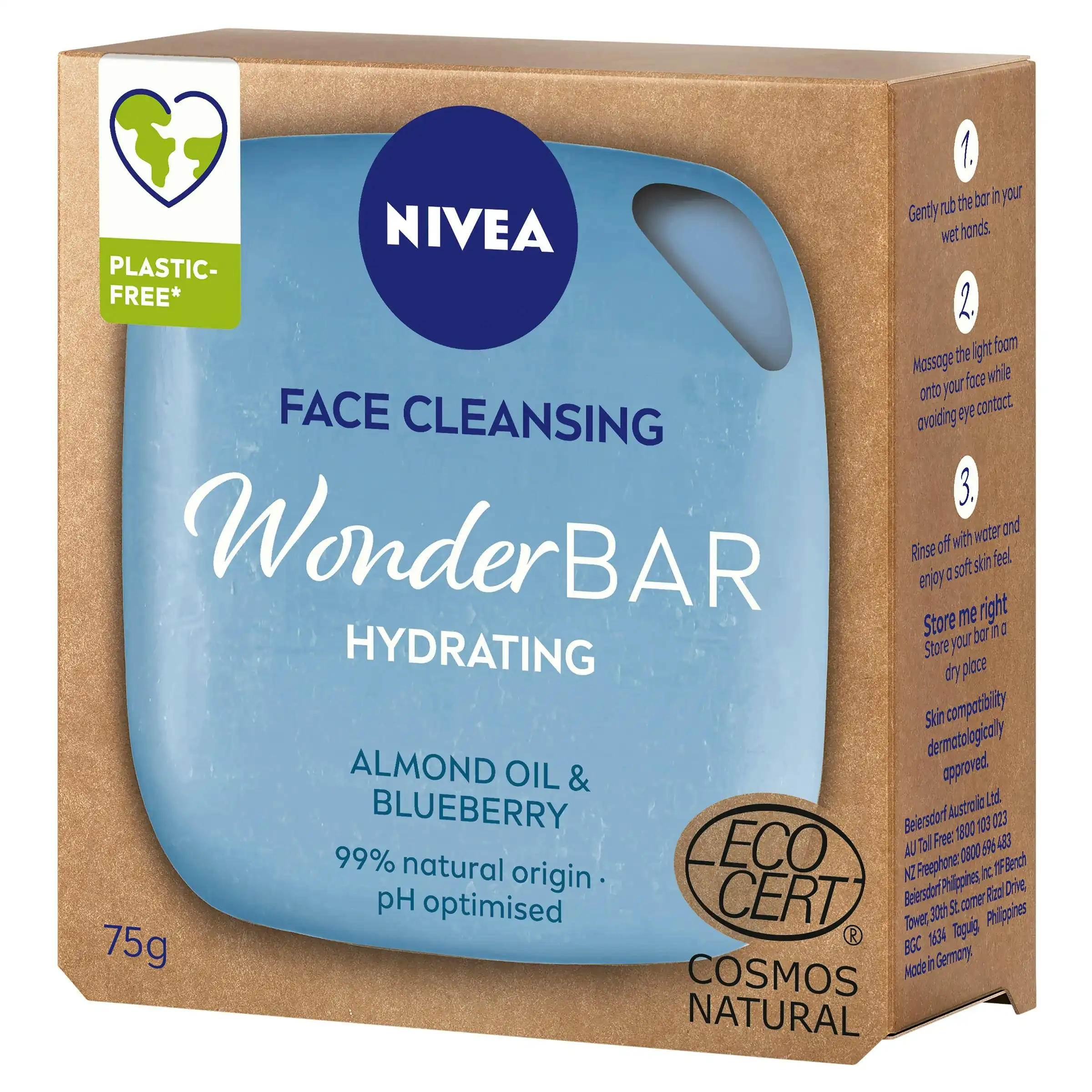 Nivea Wonderbar Hydrating Face Wash Cleanser 75g