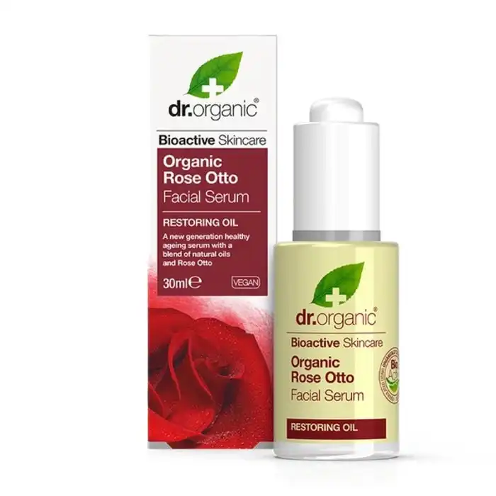 Dr Organic Facial Serum Organic Rose Otto 30ml