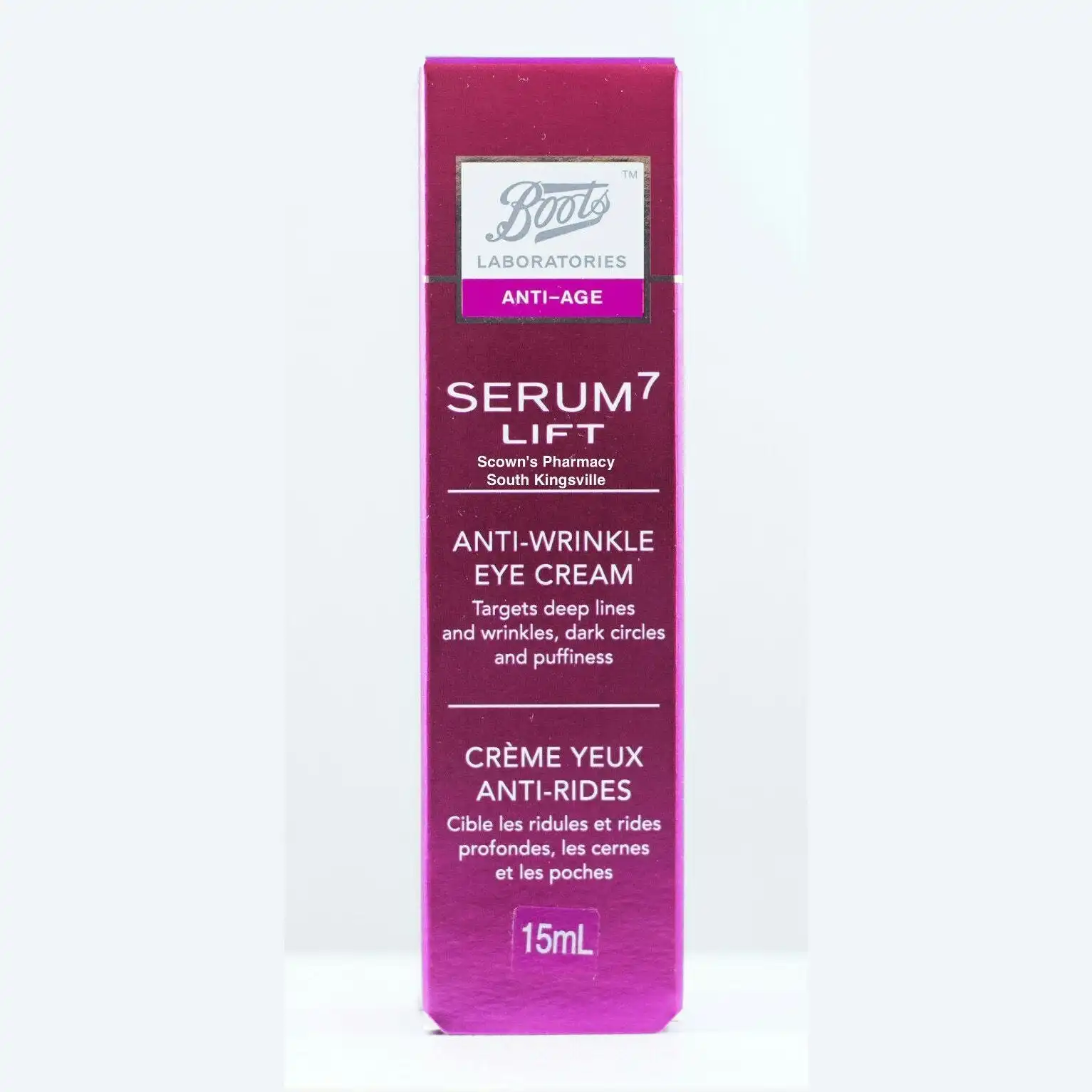 Boots Laboratories Serum 7 Lift Anti-Wrinkle Eye Cream 15mL