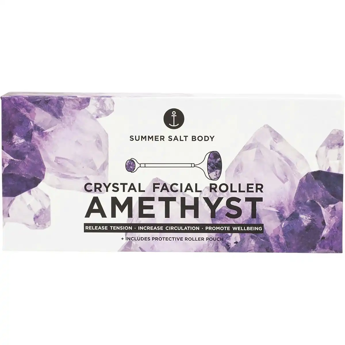 SUMMER SALT BODY Crystal Facial Roller Amethyst 1