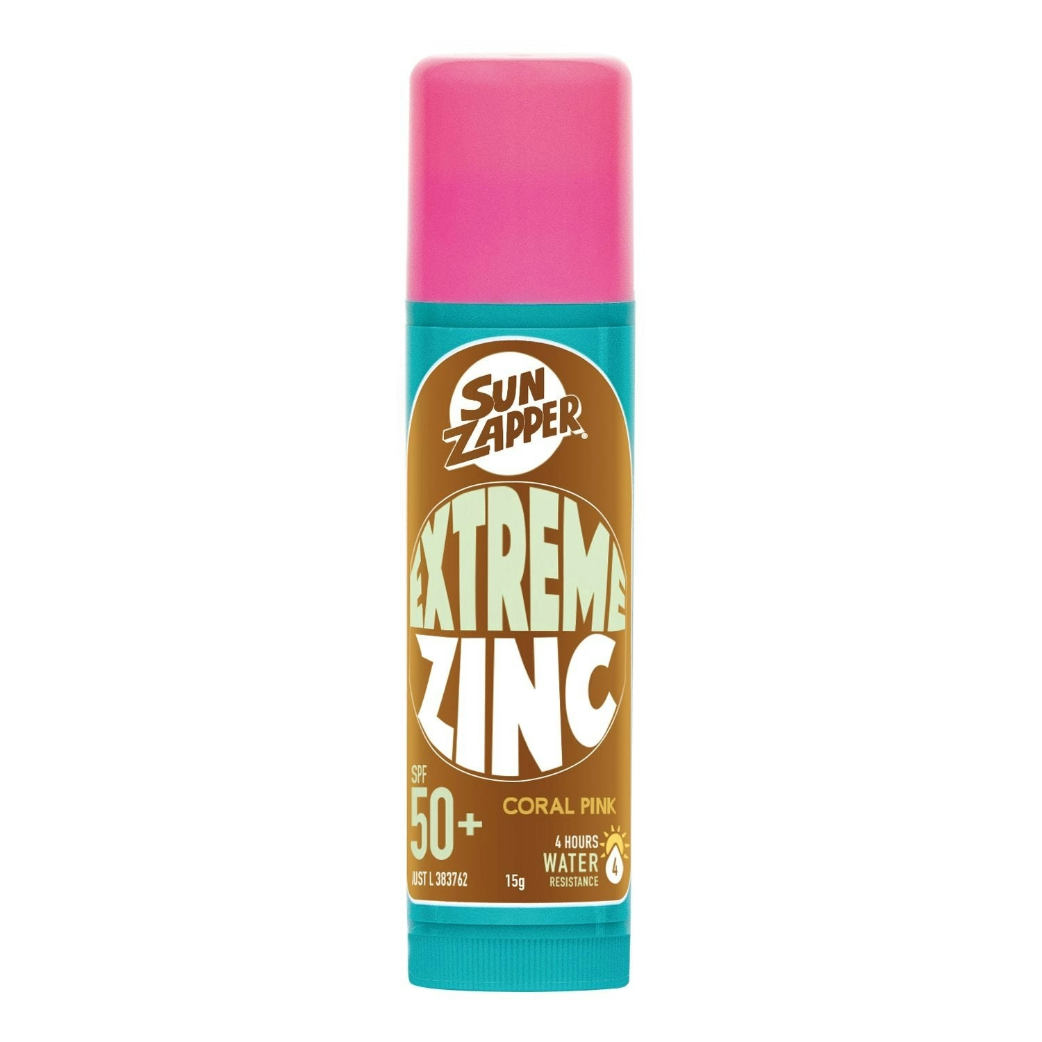 Sun Zapper Extreme Zinc Stick 15g Coral Pink