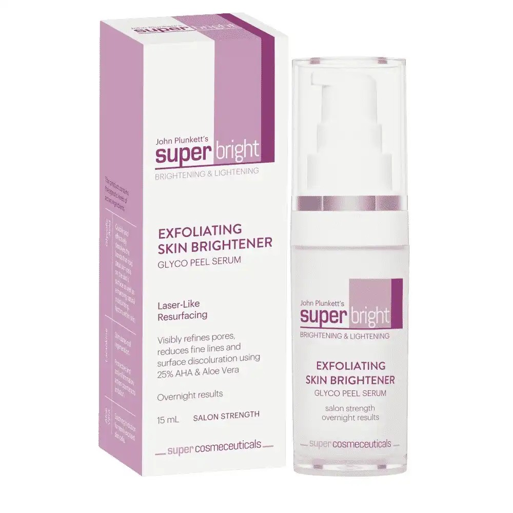 John Plunkett's SuperBright Exfoliating Skin Brightener Serum 15mL