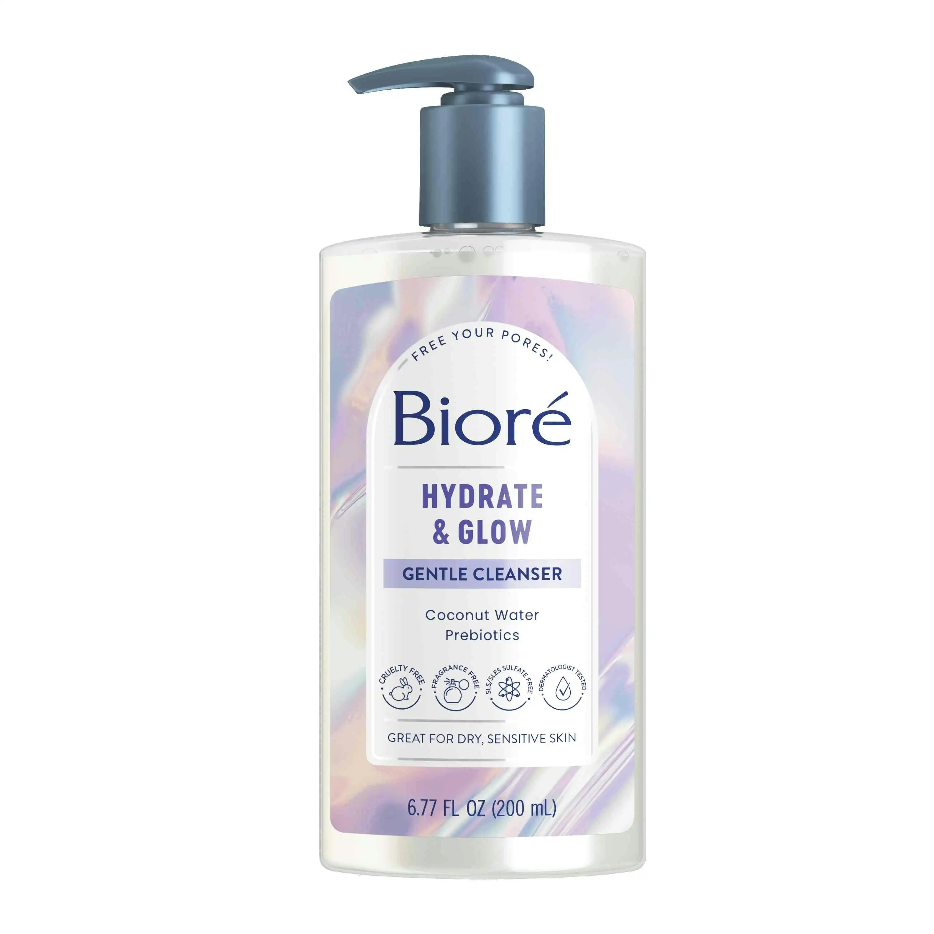 Biore Hydrate & Glow Gentle Cleanser 200ml