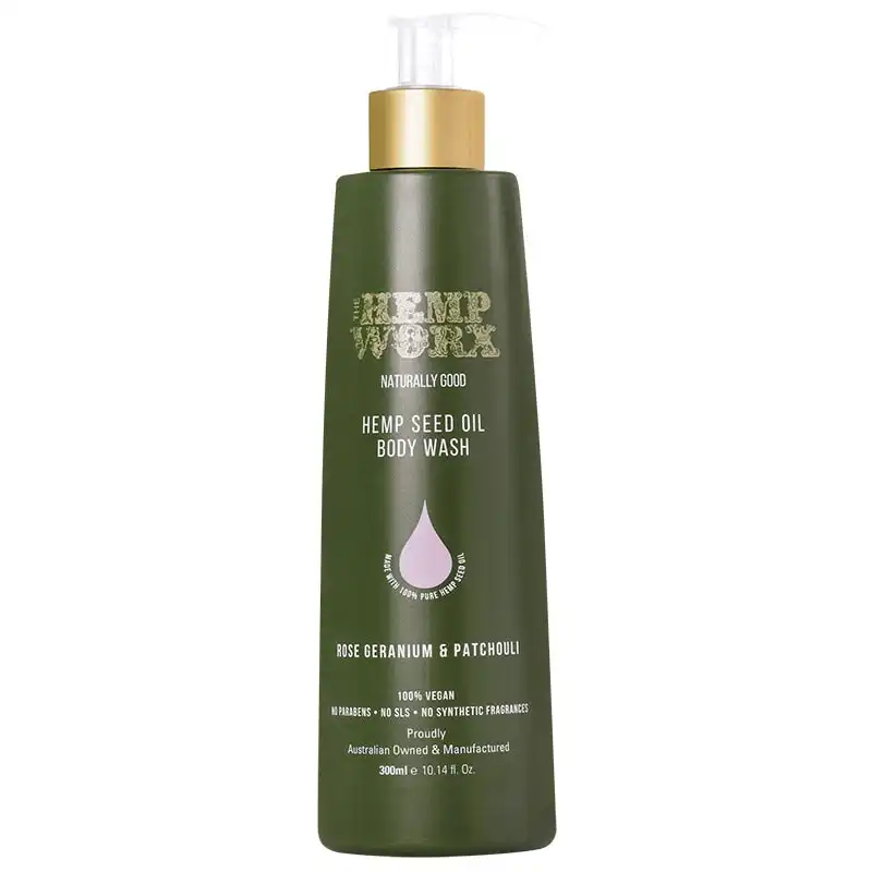 The Hemp Worx Rose Geranium & Patchouli Body Lotion 300ml