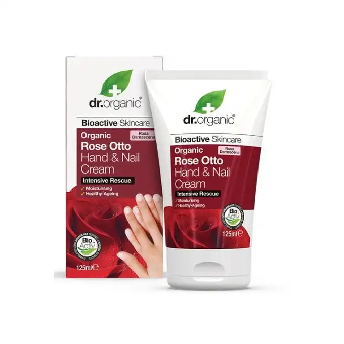 Dr. Organic Rose Otto Hand & Nail Cream 125ml