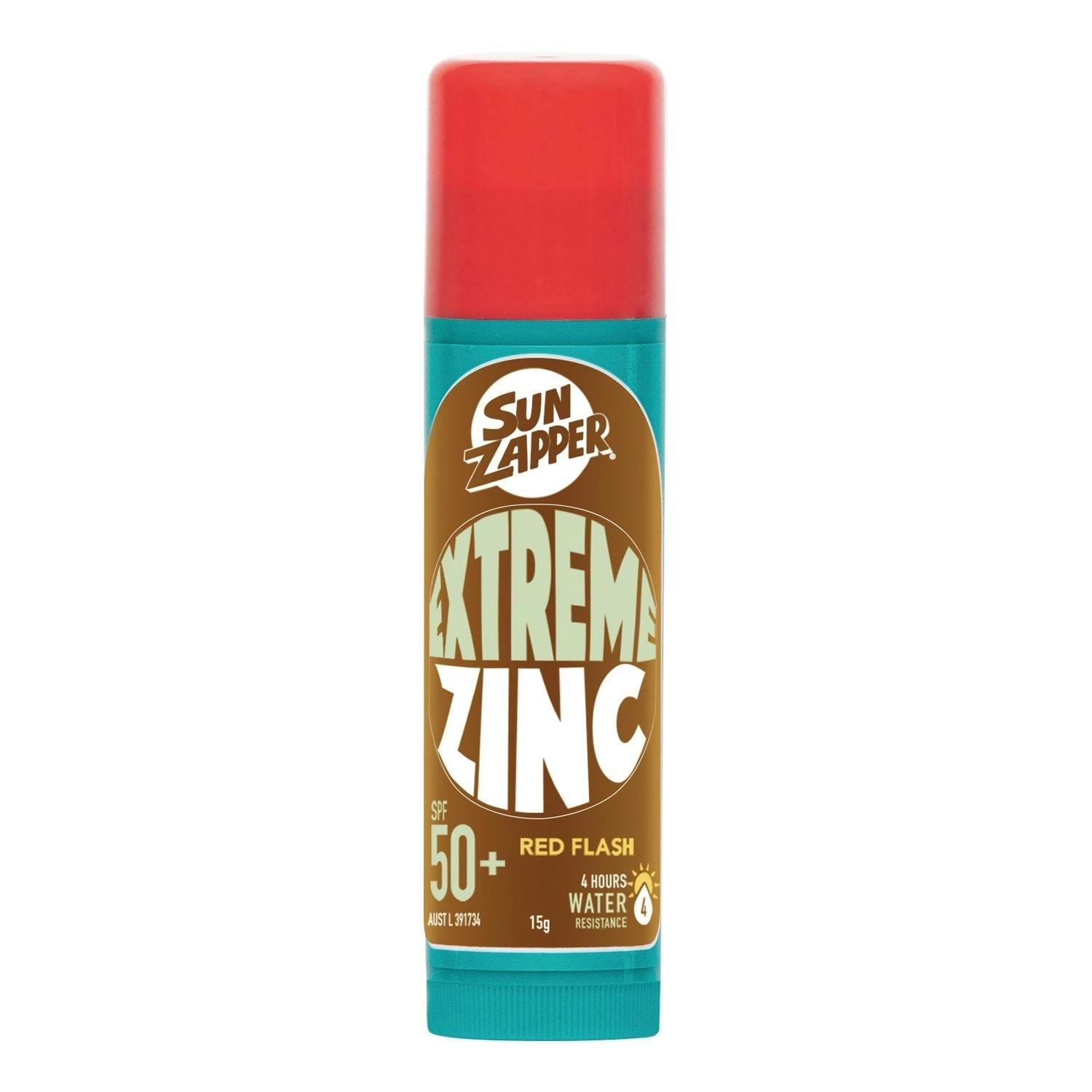 Sun Zapper Extreme Zinc Stick 15g Red Flash