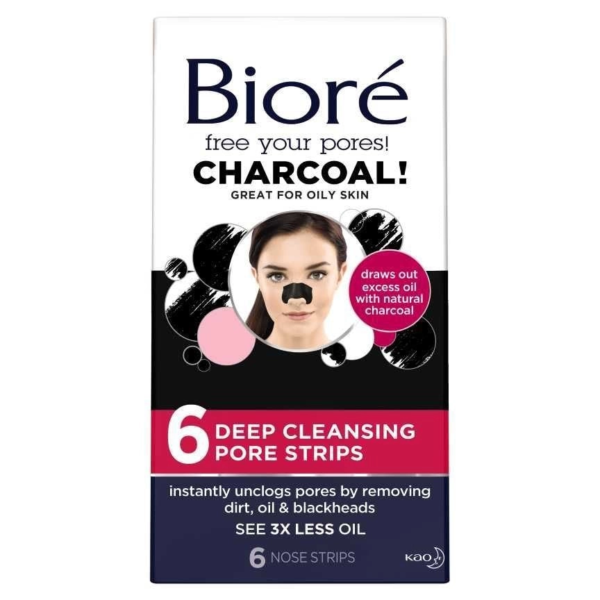 Biore Deep Cleansing Charcoal Pore Strips 6 Pack