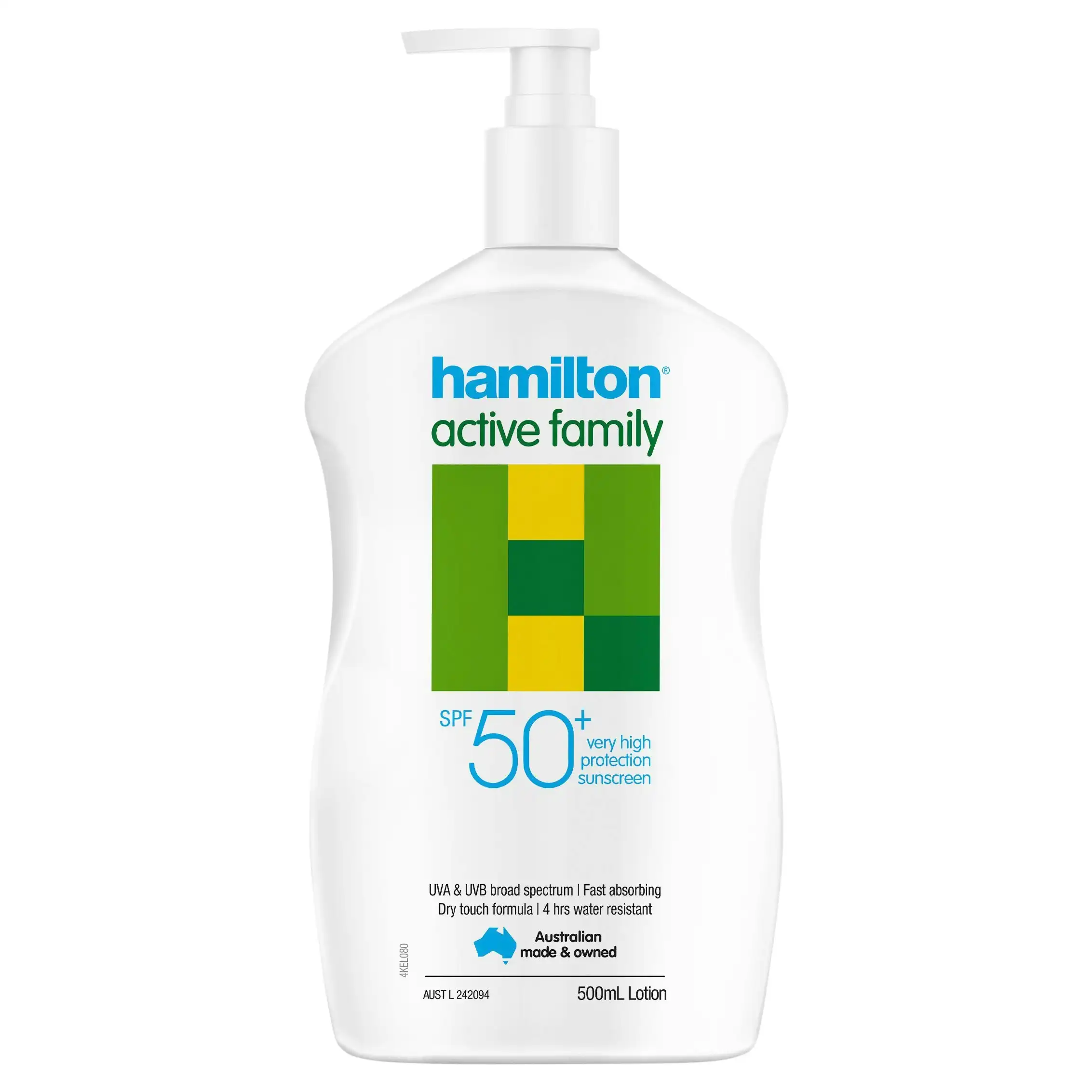 Hamilton Sun SPF 50+ Active Family Lotion 500ml